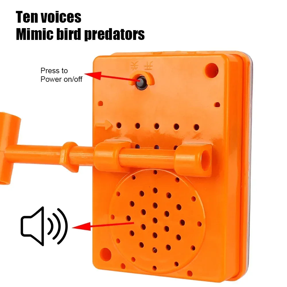 360° Reflective Solar Powered Rotating Bird Repeller – Outdoor Pest Deterrent Spinner for Garden, Roof, Balcony & Orchard Bird Control
