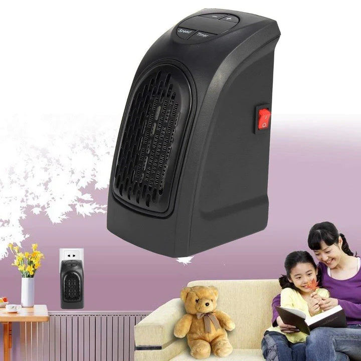 Portable Electric Space Heater 2.0 – 1500W Fast Heating Ceramic Heater with Adjustable Thermostat, Quiet Fan for Bedroom, Office, Home, Winter Warmth