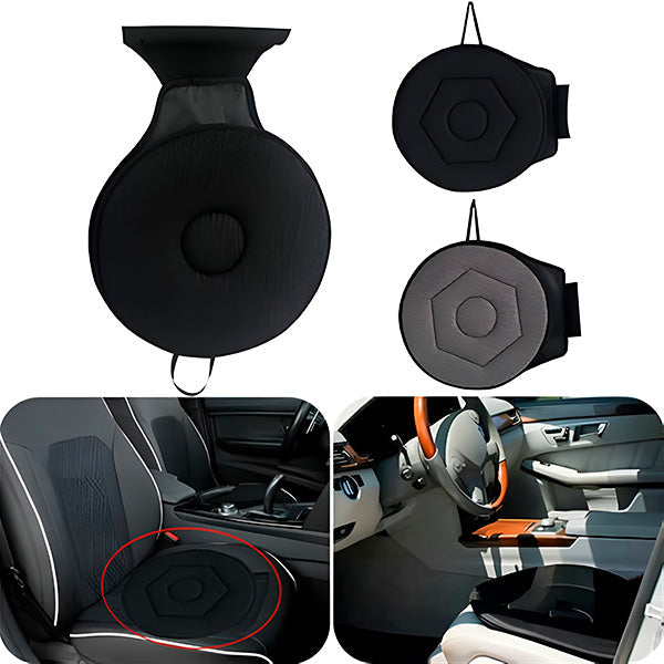 360° Swivel Rotating Seat Cushion – Memory Foam Car & Chair Mobility Aid for Easy Entry/Exit, Elderly, Disabled & Post-Surgery Support