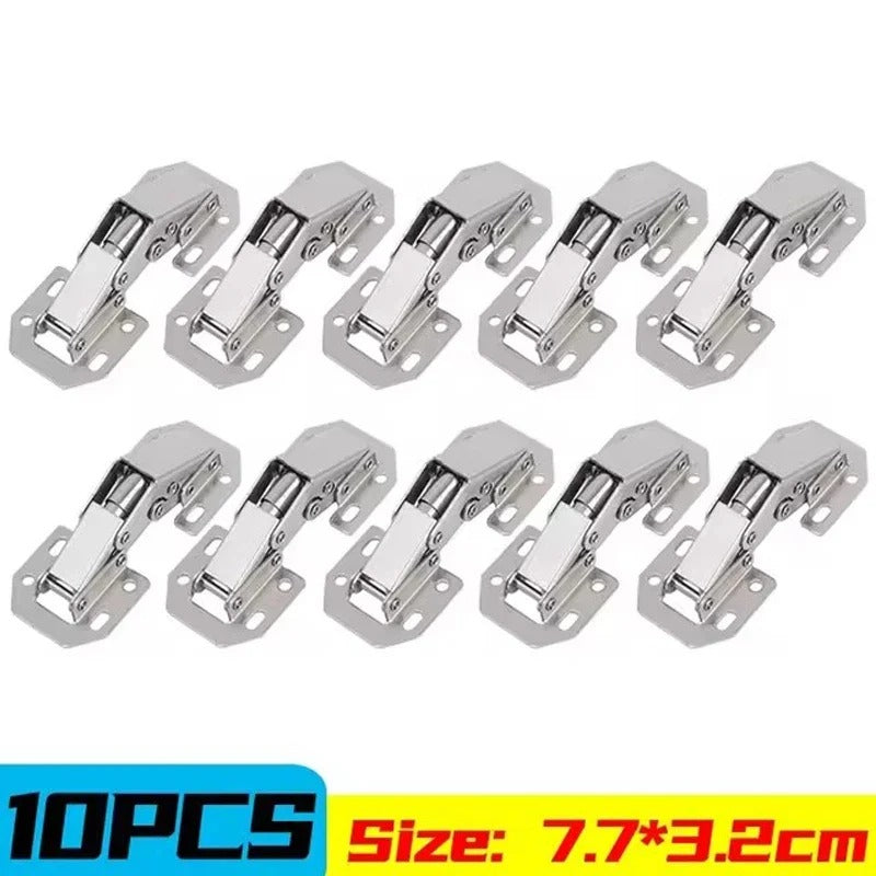 10 PCS Soft Close Cabinet Hinges – Self-Closing Concealed Euro Cup Hinges for Kitchen Cabinets, Cupboard Doors, Furniture
