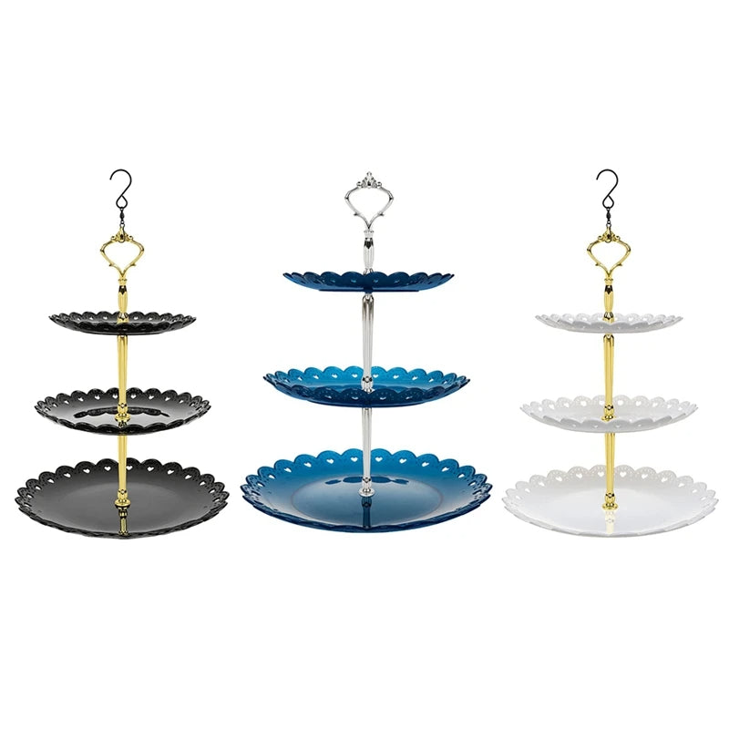 3-Tier Hanging Bird Feeder & Bird Bath Combo – Outdoor Garden Feeding Station for Wild Birds, Available in Blue, Black & White