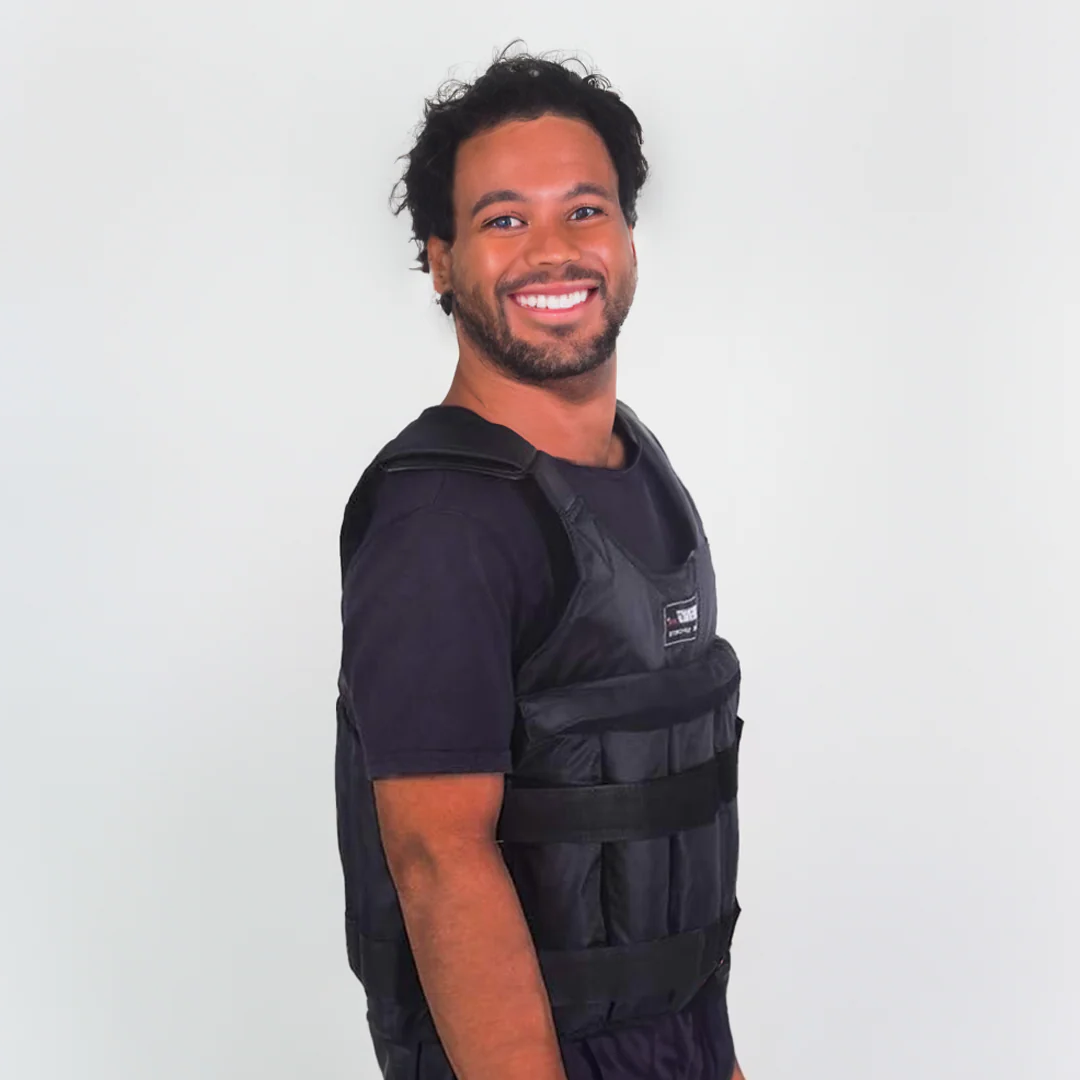 110 LB Adjustable Weighted Vest – Heavy Duty Exercise Vest for Strength Training, CrossFit, Running, Calisthenics, Military Fitness Workouts