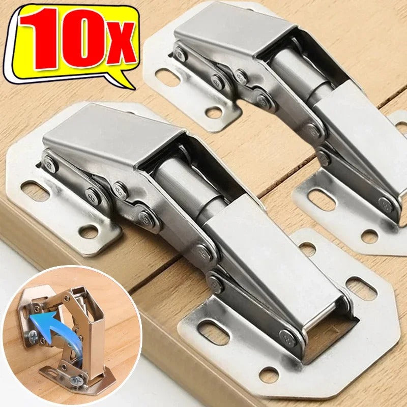 10 PCS Soft Close Cabinet Hinges – Self-Closing Concealed Euro Cup Hinges for Kitchen Cabinets, Cupboard Doors, Furniture