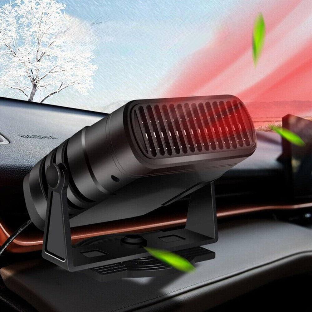 12V Portable Car Heater – 360W Plug-In Automotive Defroster Fan for Windshield, Cabin Heating, Truck, RV, Low Watt Space Heater for Vehicles
