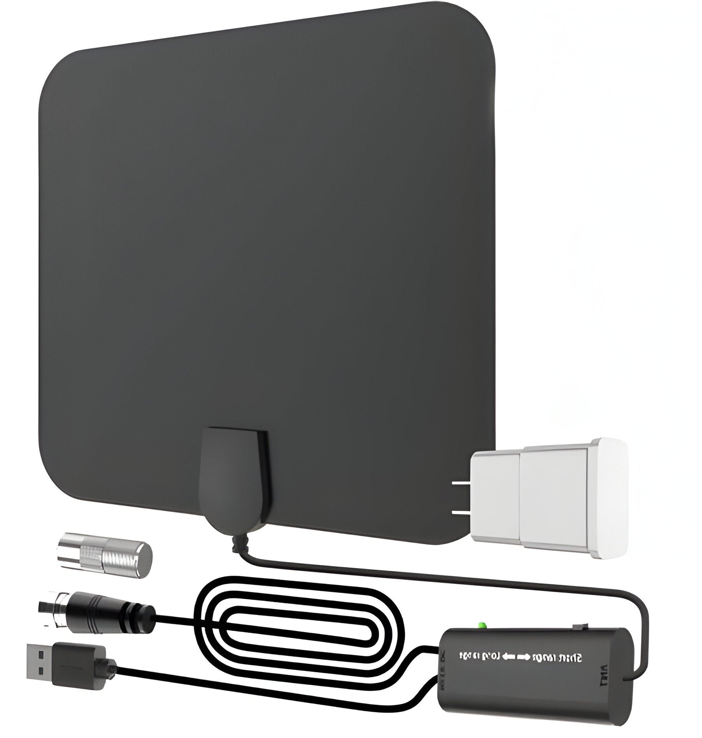 300-Mile Range Indoor HDTV Antenna with Signal Booster – Amplified Digital TV Antenna for Free HD Channels, 4K 1080p, No Monthly Fees