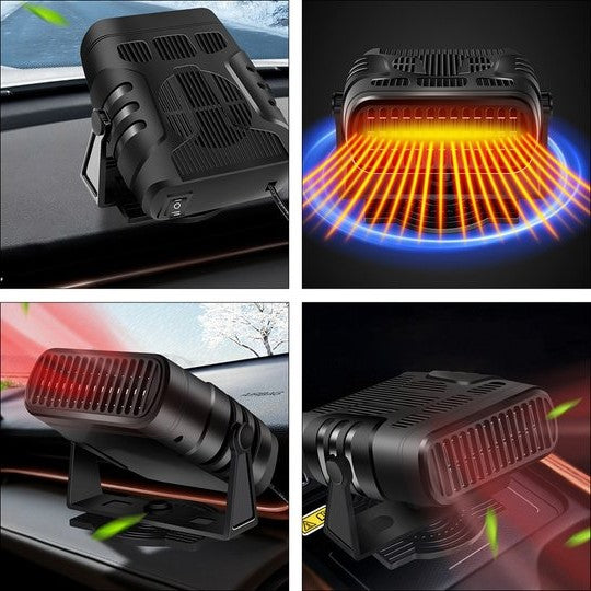 3-Pack 12V Portable Car Heaters – Plug-In Automotive Fan Heater & Windshield Defroster, Fast Cabin Heating for Cars, Trucks & RVs, Winter Pack