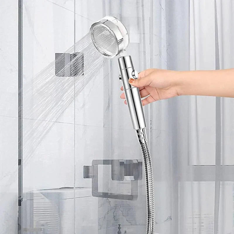 360° Rotatable High-Pressure Shower Head – 5-Mode Adjustable Rainfall Showerhead with Massage Spray, Universal Fit for Bathroom Upgrade