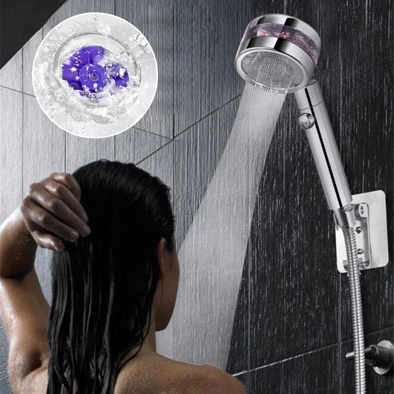 360° Rotatable High-Pressure Shower Head – 5-Mode Adjustable Rainfall Showerhead with Massage Spray, Universal Fit for Bathroom Upgrade
