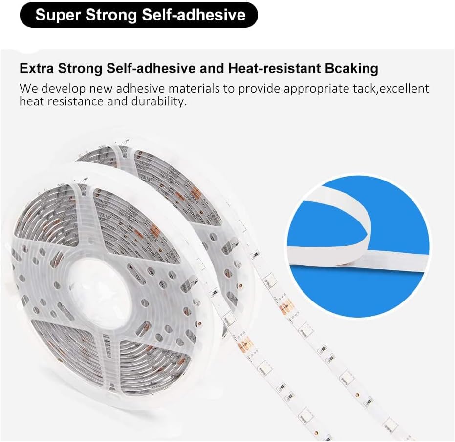 32ft RGB LED Strip Lights – Color Changing Smart LED Light Strip with Remote & App Control for Bedroom, Gaming Room, TV Backlight & Home Décor