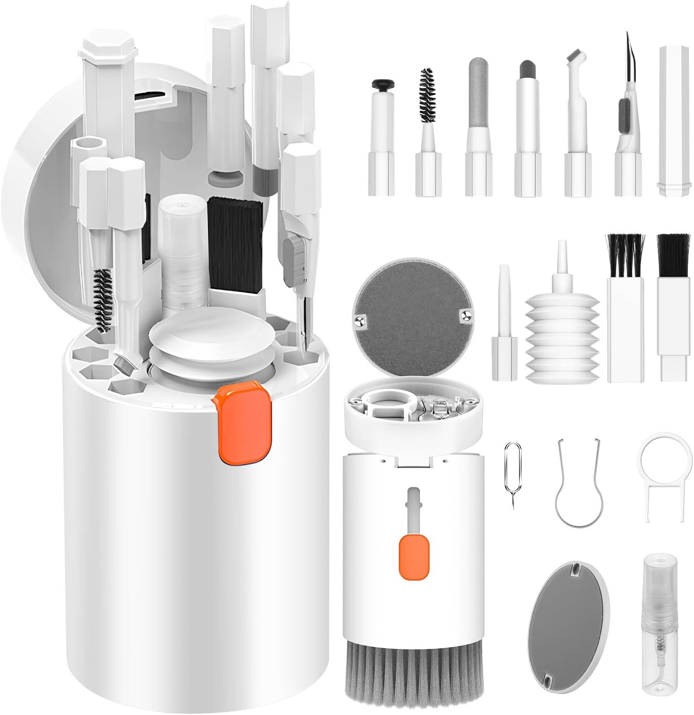 20-in-1 Keyboard, Earbuds & Electronics Cleaning Kit – Detailing Brush Set for Laptop, MacBook, iPhone, AirPods, Gaming Controller & PC Cleaning
