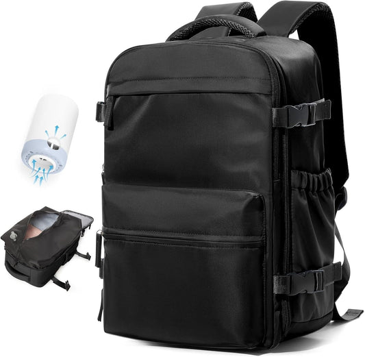 15.6 Inch Laptop Travel Backpack – Vacuum Compression Anti-Theft Carry-On Bag for Men & Women, Business Travel, Weekender, TSA-Approved