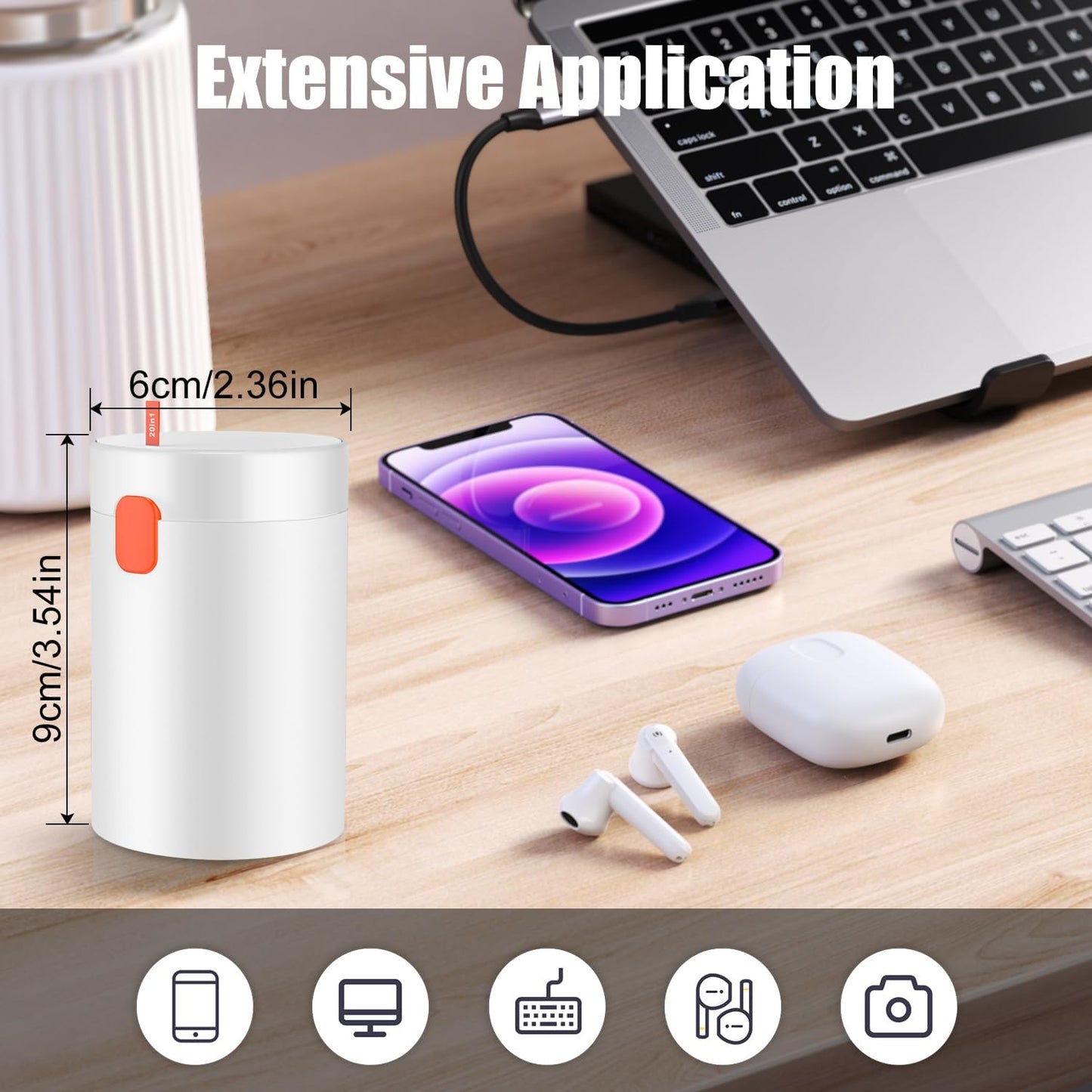 20-in-1 Keyboard, Earbuds & Electronics Cleaning Kit – Detailing Brush Set for Laptop, MacBook, iPhone, AirPods, Gaming Controller & PC Cleaning