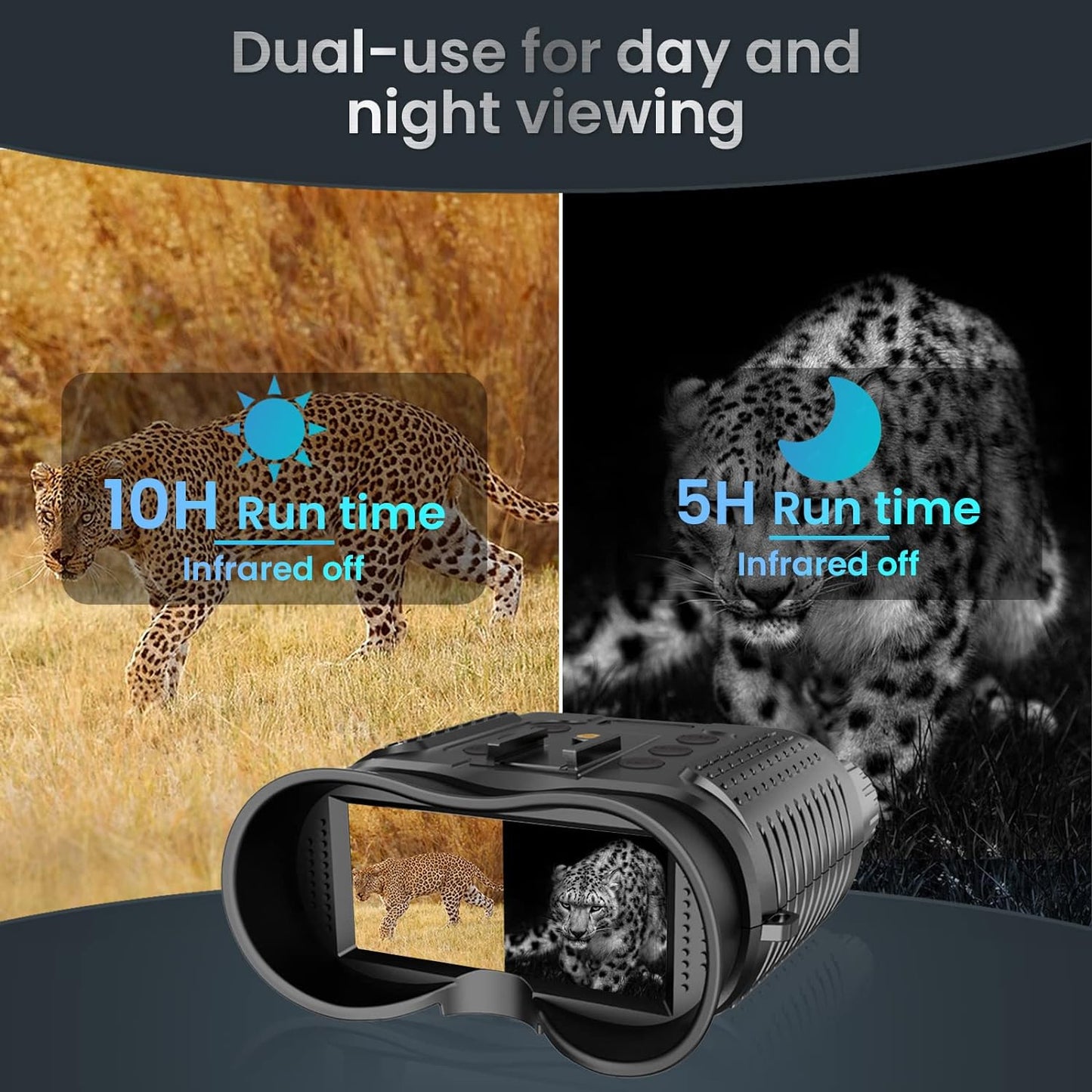 3D Night Vision Goggles Binoculars – Digital Infrared HD Night Vision Scope for Hunting, Wildlife Watching, Camping & Outdoor Adventures