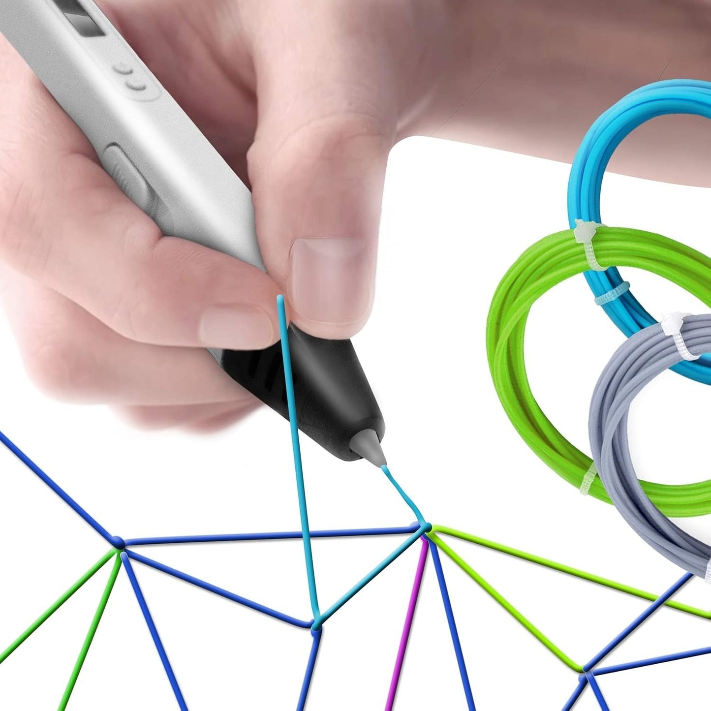 3D Printing Pen for Adults & Teens – Professional Creative Drawing Pen with PLA Filament for Sculpting, Art, Repairs & DIY Projects
