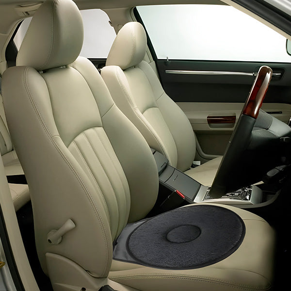 360° Swivel Rotating Seat Cushion – Memory Foam Car & Chair Mobility Aid for Easy Entry/Exit, Elderly, Disabled & Post-Surgery Support