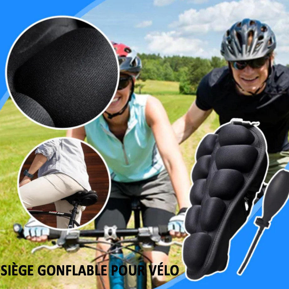 3D Inflatable Bicycle Seat Cushion – Ergonomic Air-Filled Bike Saddle Cover for Road, Mountain & Commuter Bikes, Pressure Relief Cycling Pad, S & M
