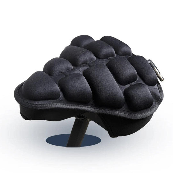3D Inflatable Bicycle Seat Cushion – Ergonomic Air-Filled Bike Saddle Cover for Road, Mountain & Commuter Bikes, Pressure Relief Cycling Pad, S & M