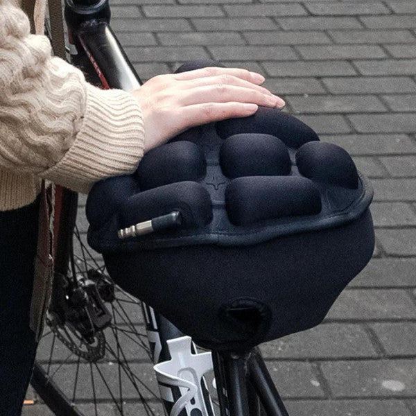 3D Inflatable Bicycle Seat Cushion – Ergonomic Air-Filled Bike Saddle Cover for Road, Mountain & Commuter Bikes, Pressure Relief Cycling Pad, S & M