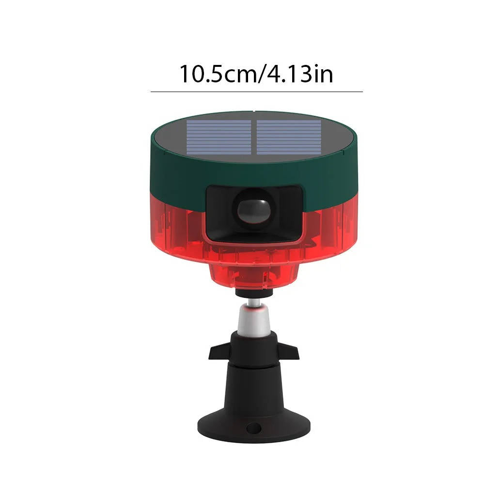 360° Solar Ultrasonic Animal Repeller – Garden Pest Deterrent for Pigeons, Birds, Wild Boar, Rabbits & Deer, Waterproof Outdoor Spike Repellent