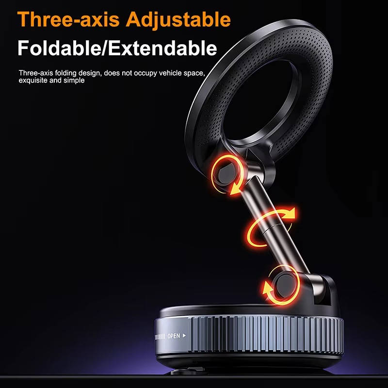 360° Adjustable Magnetic Car Phone Holder – Universal Dashboard & Windshield Mount with Strong Magnet, Compatible with All Smartphones & GPS Devices