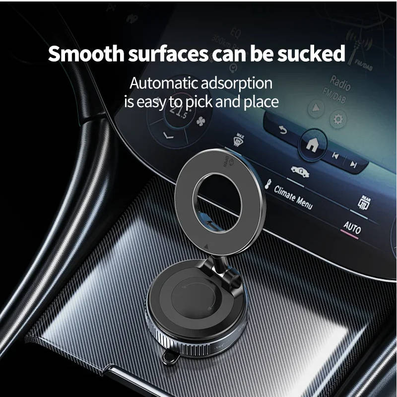 360° Adjustable Magnetic Car Phone Holder – Universal Dashboard & Windshield Mount with Strong Magnet, Compatible with All Smartphones & GPS Devices