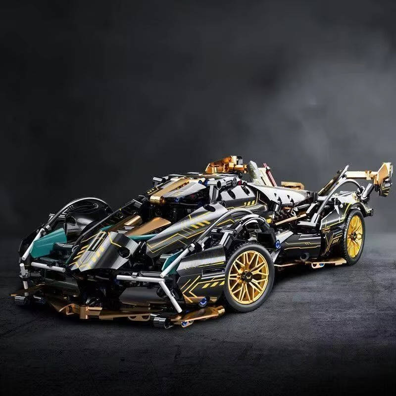 1690-Piece V12 Engine Model Car Building Block Set – Educational STEM Toy, DIY Assembly Sports Car Kit for Adults & Kids, Gift for Car Enthusiasts
