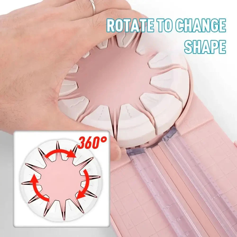 12-in-1 Paper Trimmer Cutter – Precision Craft Cutting Board with Multiple Blade Types for Scrapbooking, Photo Cutting, Gift Wrapping, Card Making