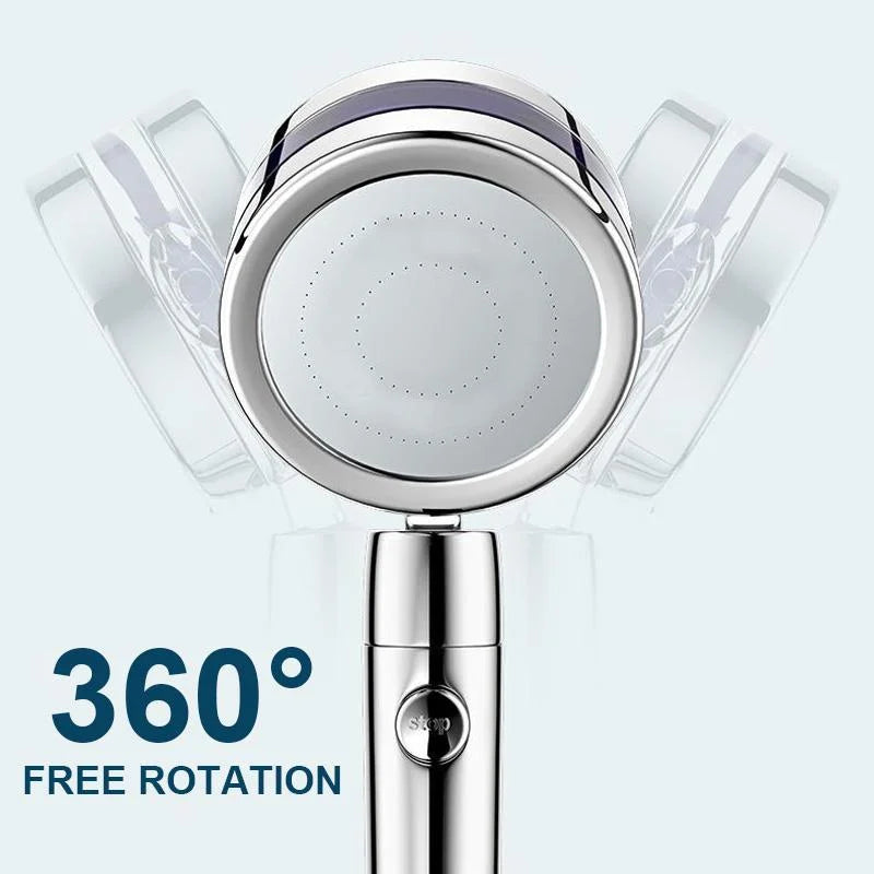 360° Rotatable High-Pressure Shower Head – 5-Mode Adjustable Rainfall Showerhead with Massage Spray, Universal Fit for Bathroom Upgrade