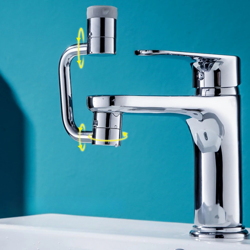1080° Rotating Universal Faucet Extender – Flexible Sink Tap Aerator Splash Filter Sprayer, Kitchen & Bathroom Faucet Attachment