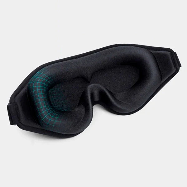 3D Memory Foam Sleep Mask – Contoured Blackout Eye Mask for Sleeping, Travel, Meditation & Naps, Zero Eye Pressure Design, Gray, Black & Pink