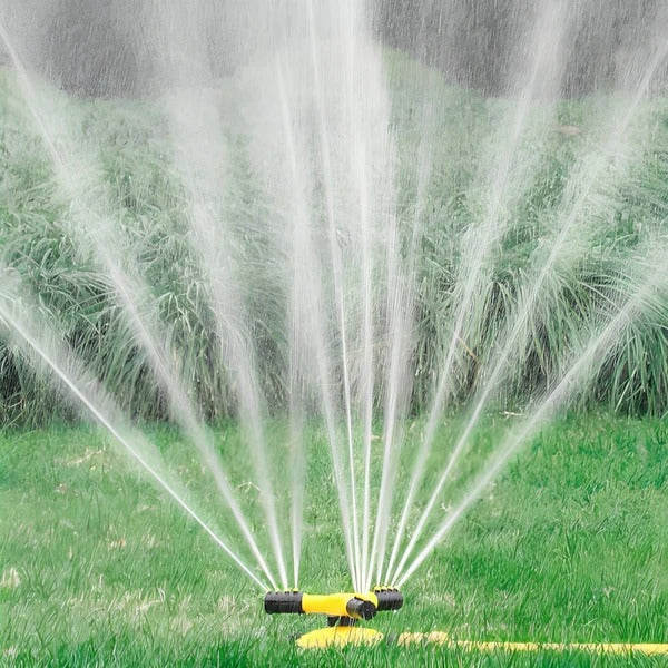 360° Rotating Lawn Sprinkler – Automatic Garden Irrigation Sprinkler for Lawn, Flower Beds & Grass, Effortless Yard Watering