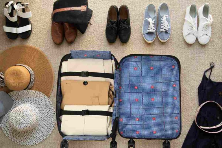 360° Foldable Travel Suitcase with Spinner Wheels – Large Lightweight Checked Luggage Bag, Collapsible Travel Bag for Trips & Holidays