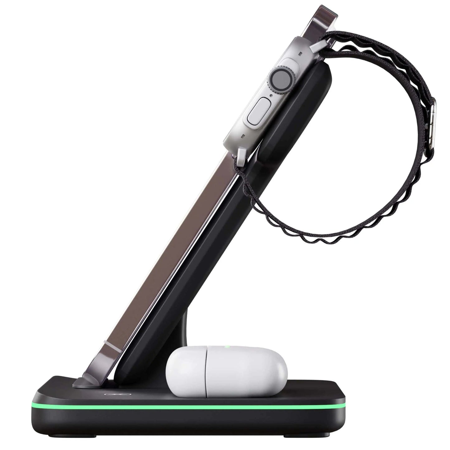 3-in-1 Apple Charging Dock Station – iPhone, Apple Watch & AirPods Wireless Charger Stand, MagSafe Compatible, Available in Black & White