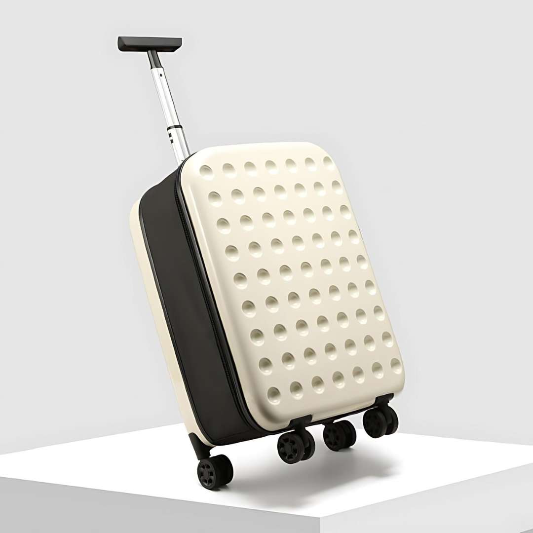 360° Foldable Travel Suitcase with Spinner Wheels – Large Lightweight Checked Luggage Bag, Collapsible Travel Bag for Trips & Holidays