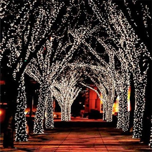 17-Meter 100 LED Solar Fairy String Lights – Waterproof Outdoor Solar Powered Twinkle Lights for Garden, Patio, Trees, Wedding, Christmas Decor