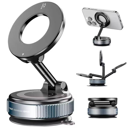 360° Adjustable Magnetic Car Phone Holder – Universal Dashboard & Windshield Mount with Strong Magnet, Compatible with All Smartphones & GPS Devices