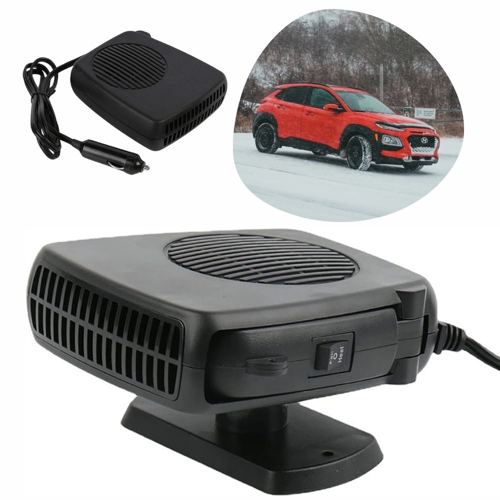12V Car Heater Fan 150W/300W – Portable Ceramic Windshield Defroster, Fast Cabin Heating & Defrosting for Cars, Trucks, RVs, Winter Driving