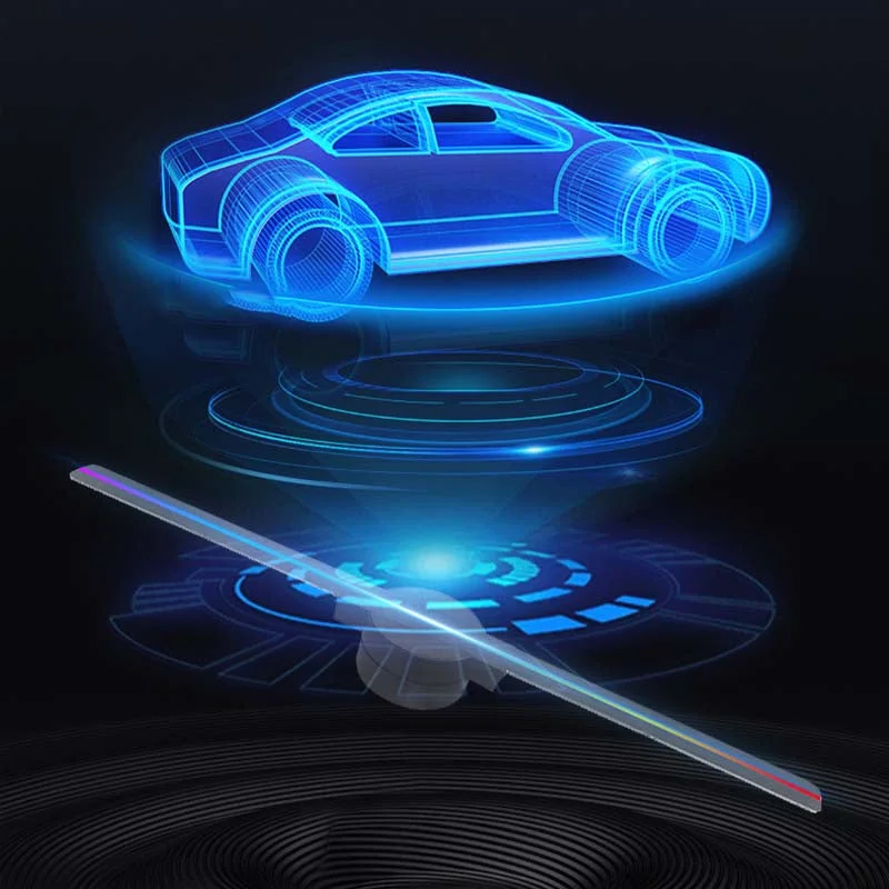3D Hologram LED Fan Projector – 43cm WiFi Holographic Advertising Display Fan with App Control for Retail, Events & Home Decor
