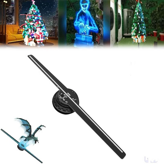 3D Hologram LED Fan Projector – 43cm WiFi Holographic Advertising Display Fan with App Control for Retail, Events & Home Decor